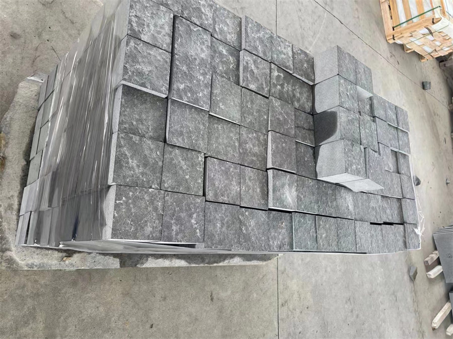 flamed cubes basalt stone cubes flamed cubes basalt stone cubes